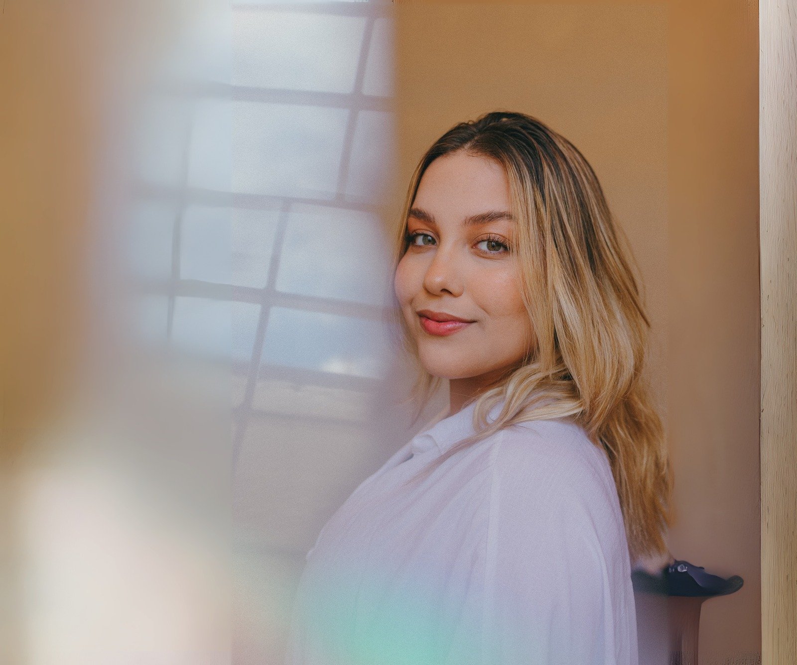 Tereza em ambiente de trabalho